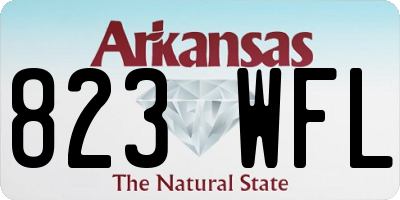 AR license plate 823WFL