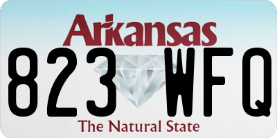 AR license plate 823WFQ