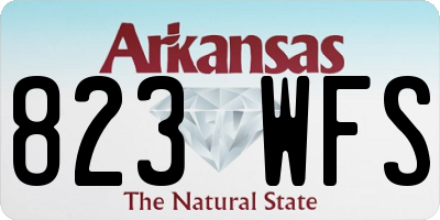 AR license plate 823WFS