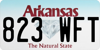 AR license plate 823WFT