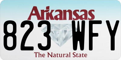 AR license plate 823WFY