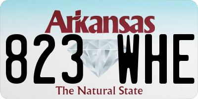 AR license plate 823WHE