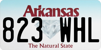 AR license plate 823WHL