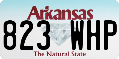 AR license plate 823WHP