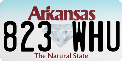 AR license plate 823WHU