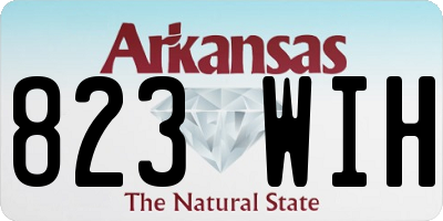 AR license plate 823WIH