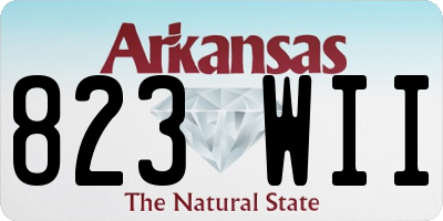 AR license plate 823WII