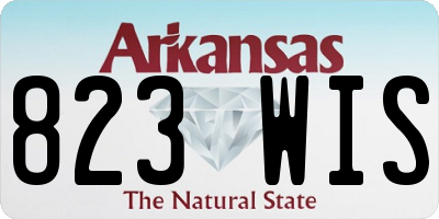 AR license plate 823WIS