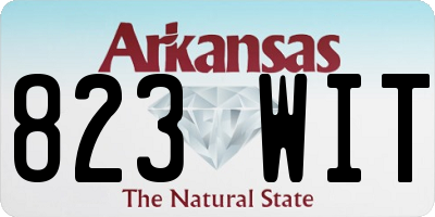 AR license plate 823WIT