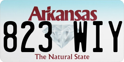 AR license plate 823WIY