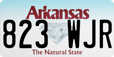 AR license plate 823WJR