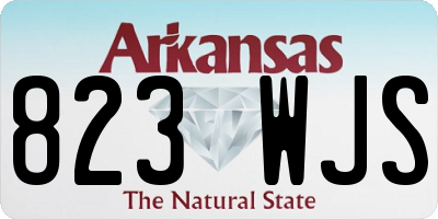 AR license plate 823WJS