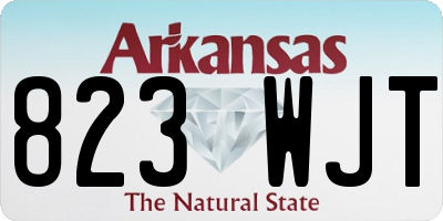 AR license plate 823WJT