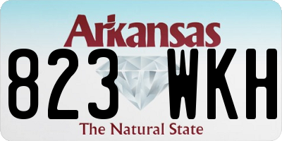 AR license plate 823WKH