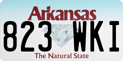 AR license plate 823WKI