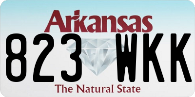 AR license plate 823WKK