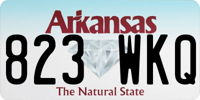 AR license plate 823WKQ