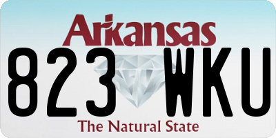 AR license plate 823WKU