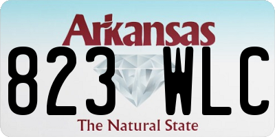 AR license plate 823WLC