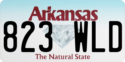 AR license plate 823WLD