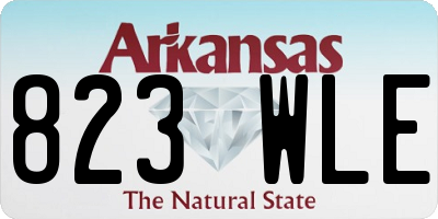 AR license plate 823WLE