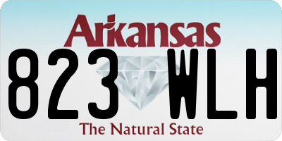 AR license plate 823WLH