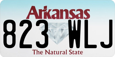 AR license plate 823WLJ