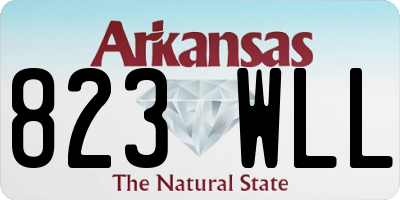 AR license plate 823WLL