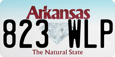 AR license plate 823WLP