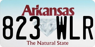 AR license plate 823WLR