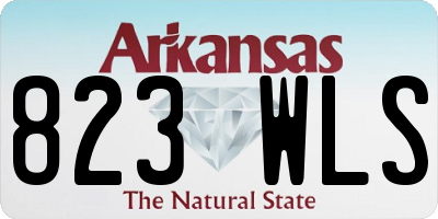 AR license plate 823WLS