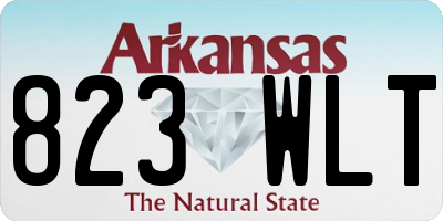 AR license plate 823WLT
