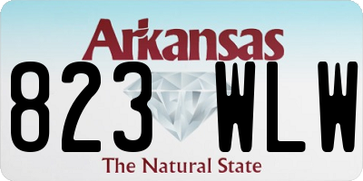 AR license plate 823WLW