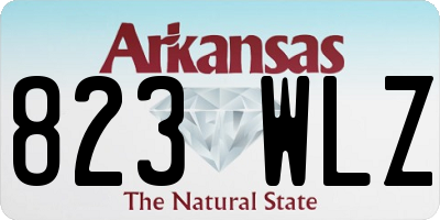 AR license plate 823WLZ