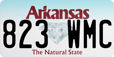 AR license plate 823WMC