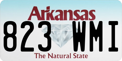 AR license plate 823WMI