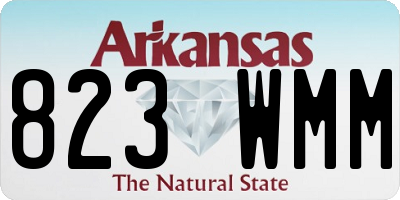 AR license plate 823WMM