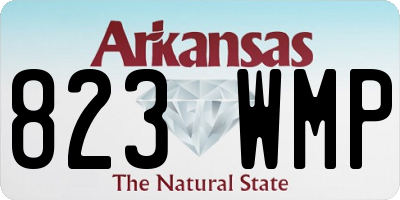 AR license plate 823WMP