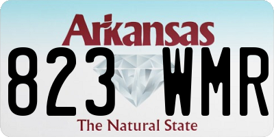 AR license plate 823WMR