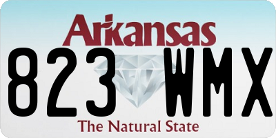 AR license plate 823WMX
