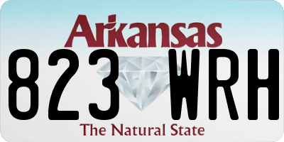 AR license plate 823WRH