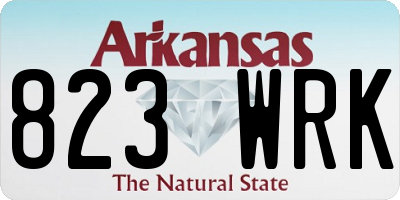 AR license plate 823WRK