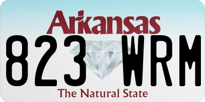 AR license plate 823WRM