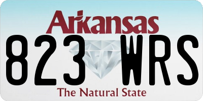 AR license plate 823WRS