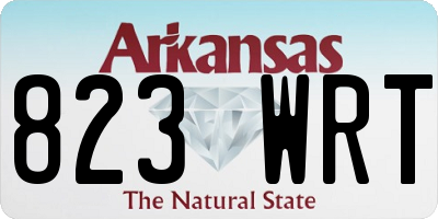AR license plate 823WRT