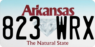 AR license plate 823WRX