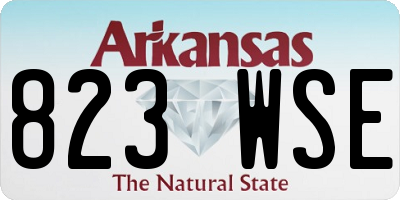 AR license plate 823WSE