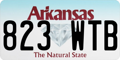 AR license plate 823WTB