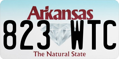 AR license plate 823WTC