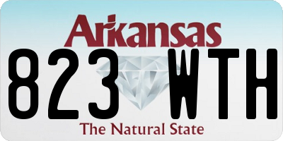 AR license plate 823WTH